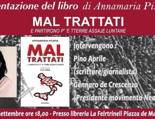 “Mal trattati”, il libro-verità di Annamaria Pisapia: presentazione alla Feltrinelli di Napoli